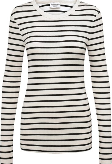 Bruun & Stengade Bs Margrethe Regular Fit Top OFF WHITE/BLACK XL