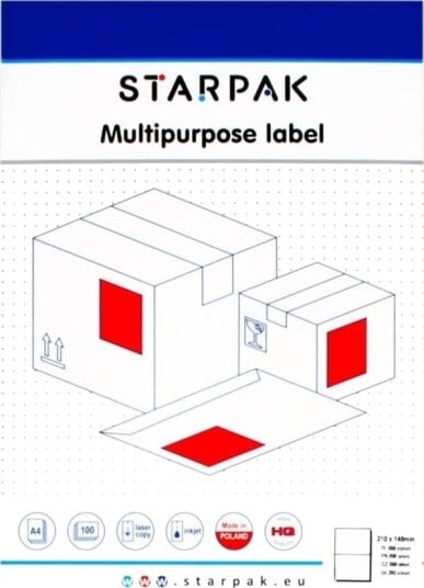 Starpak Etiketter 210X148 Mm 200 Stk 1/10