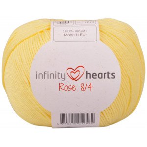 Infinity Hearts Rose 8/4 Garn Unicolor 117 Lys Gul