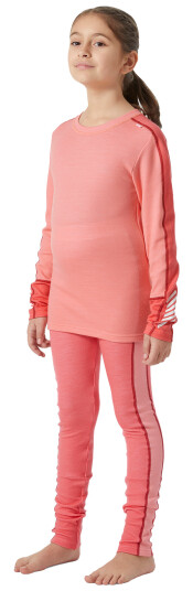 Lifa Merino Midweight Set JR Sunset Pink 176