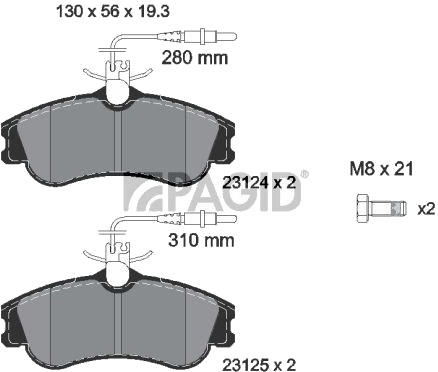 PAGID T5099N Bremseklosser