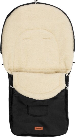 Sensillo Sillo Uld Sovepose til Barnevogn Uld 95x40cm Sort