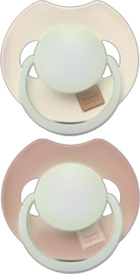 Lovi Prime Silicone Dynamic Soother 6-18M Ivory & Blush Glow 2Pcs Lovi Prime Silicone Dynamic Soother 6-18M Ivory & Blush Glow 2Pcs