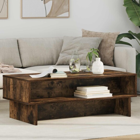 Kaffebord Røkt eik 100 x 46 x 35 cm Konstruert tre