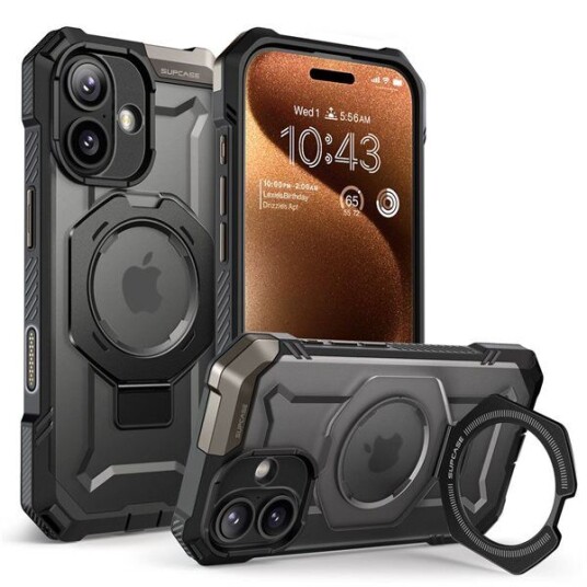 Supcase iPhone 17 Pro Max MagSafe Grip-deksel Svart