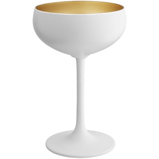VEGA Champagneglass Joleen; 22cl, 9x15.1 cm (ØxH); Hvit/Gullfarge; 6 Stykk / Forpakning