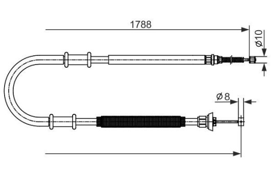 Bremsewire BOSCH 1 987 482 590