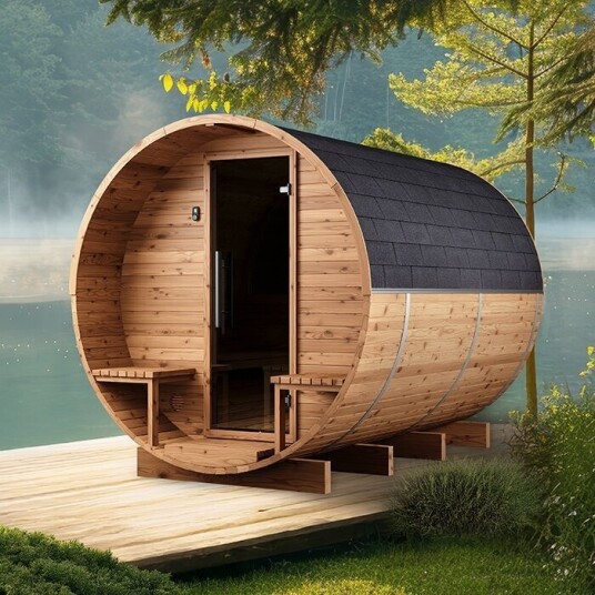 Tønnebastu i Thermowood | Badstutønne i Thermowood LCF 300
