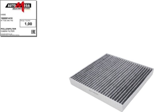 Kupefilter AUTOMEGA 180001410