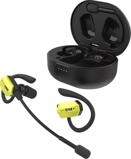 ISOtunes ULTRACOMM Aware EN352 True Wireless Hørselvern med Mommikrofon - Svart / Gul ISOtunes ULTRACOMM Aware EN352 True Wireless Hørselvern med Mommikrofon - Svart / Gul