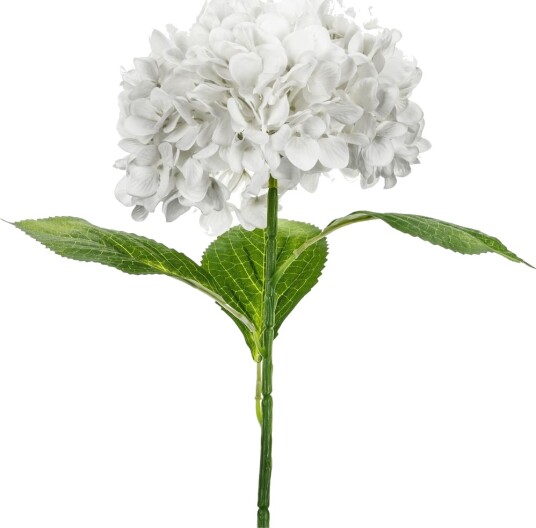 Hortensia Hvite 69 cm Kunstige Deluxe Blomster