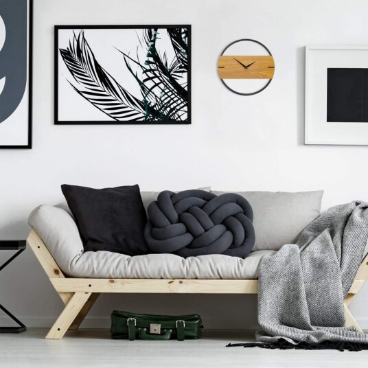 Veggklokke design i tre