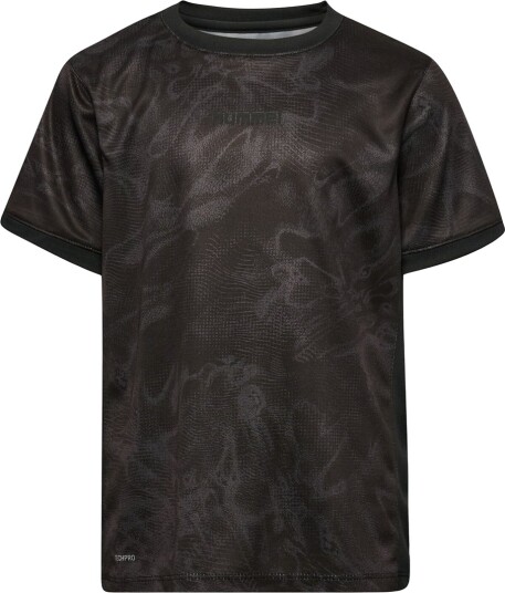 Hummel T skjorte HmlBlaze Black/Asfalt Hummel 6 år (116) T skjorte Svart