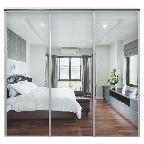 Mix Skyvedør Sølvspeil 2080 Mm 3 Dører