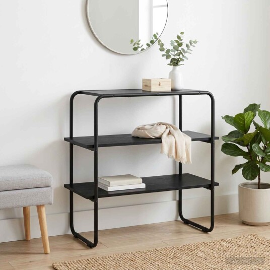 vidaXL Konsollbord Svart eik 60 x 41 x 75 cm Konstruert tre