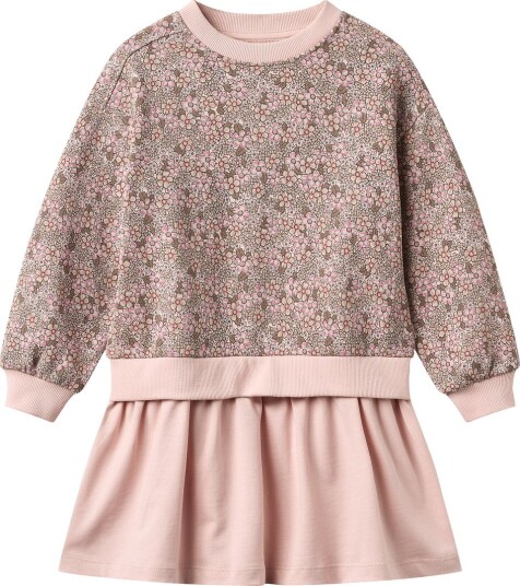 Wheat Sweat Dress L/S Maggie Pink 104
