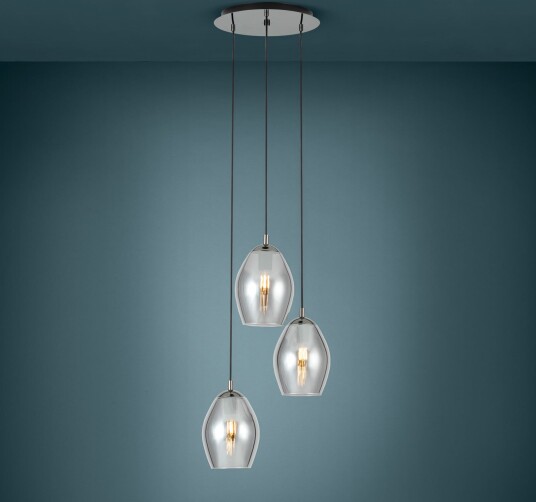 Pendellampe Stars of Light Estanys dimmbar Svart Spisestue Glass Moderne Svart