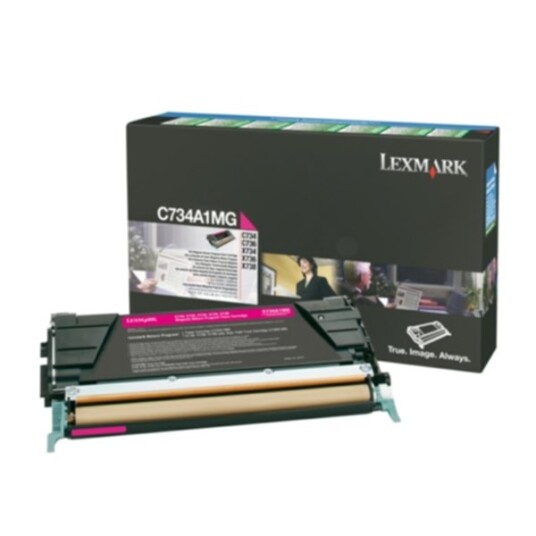 Lexmark C734A1MG Tonerkassett magenta 6.000 sider return