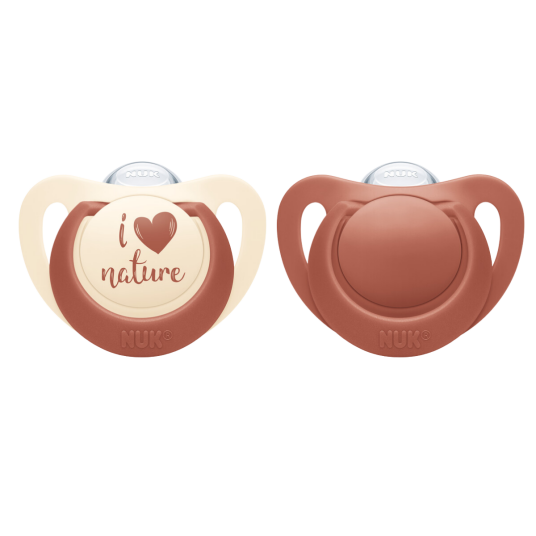 NUK For Nature Silikon Smokk 18-36 mnd Rød
