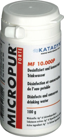 Micropur Forte MF 10.000P Vanndesinfeksjon Pulver 100g 2023 Vannrenser