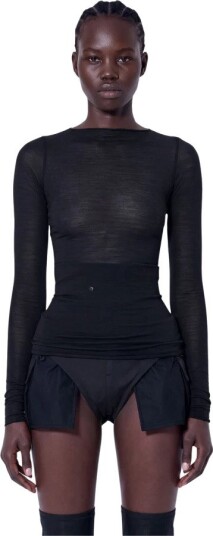 Rick Owens Dame Topper Svart S,