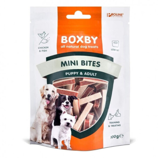 Boxby Valp Mini Biter 100 g Hundefôr Snack Boxby Valp Mini Biter 100 g Hundefôr Snack