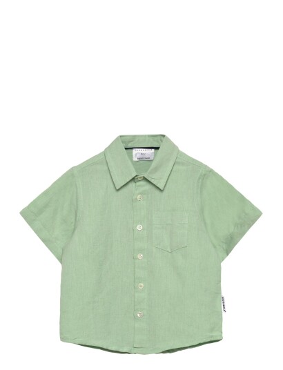 Geggamoja Linen Shirt Mint Green 98/104