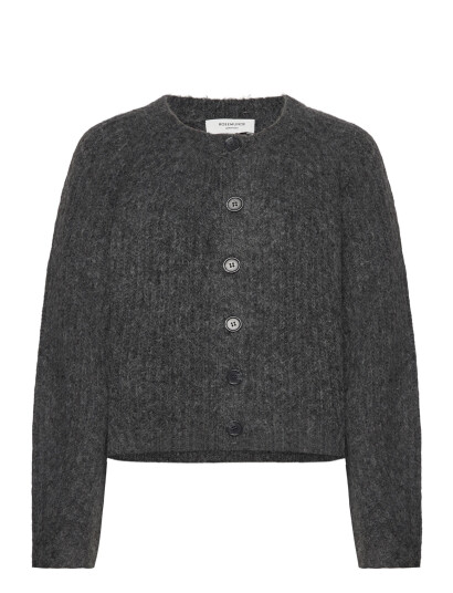Rosemunde Rwtulip Wool Blend Ls O-Neck Rib Kn - Grey - L