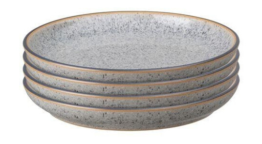 Denby - Studio Grey Coupe tallerken 17 cm 4 stk