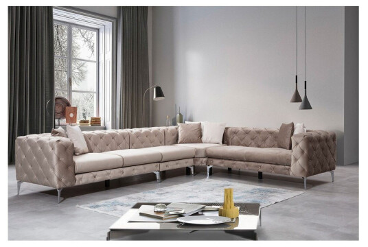 Hjørnesofa Beachport Beige Beige