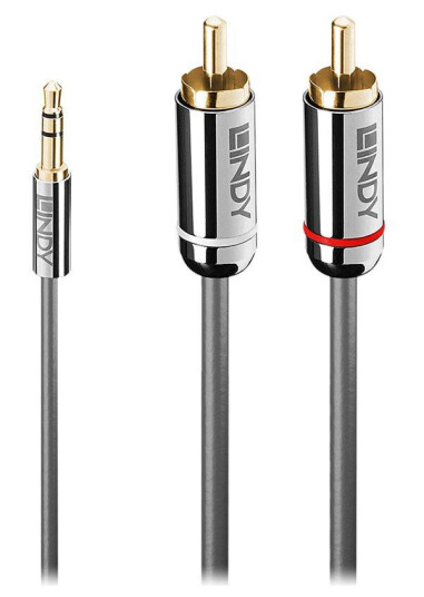 Lindy Cromo Line 10 m Lydkabel 2 x RCA Gullbelagte Kontakter