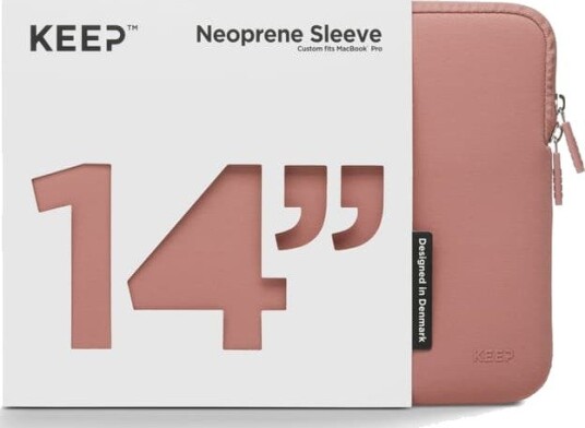KEEP Neoprenetui til MacBook 14" Sakura Fade