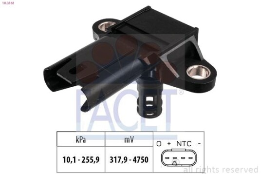 Lufttrykksensor, høydetilpasning FACET 10.3161 Lufttrykksensor, høydetilpasning FACET 10.3161