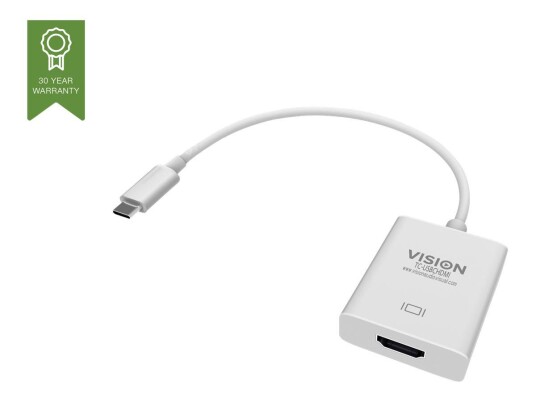 VISION TC-USBCHDMI - ekstern videoadapter - hvit