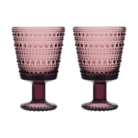 iittala Kastehelmi drikkeglass p? fot 26 cl 2 stk. Lyng