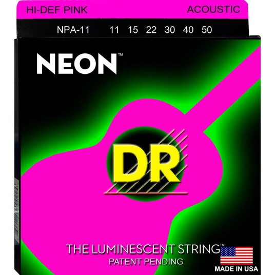 Dr Strings Npa11 Neon Rosa (011-050) Medium-Light