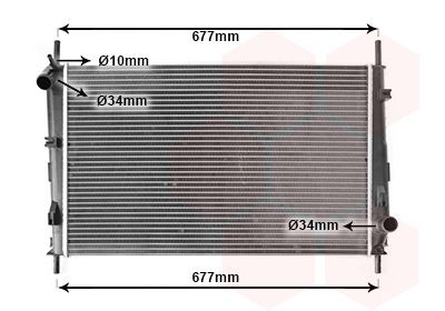 Radiator VAN WEZEL 18002335 Radiator VAN WEZEL 18002335