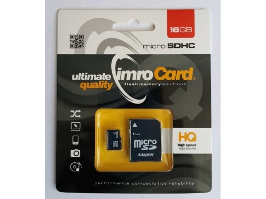 Imro 4/16Gb, 16 Gb, Microsdhc, Klasse 4, Svart Imro 4/16Gb, 16 Gb, Microsdhc, Klasse 4, Svart
