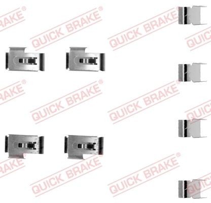 Tilbehørsett, skivebremse belegg QUICK BRAKE 109-1198