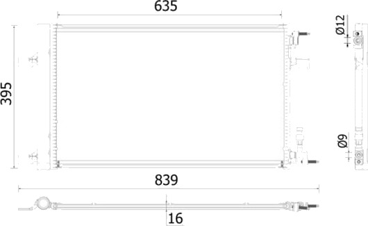 MAHLE AC 900 000P Kondensator, klimaanlegg MAHLE AC 900 000P Kondensator, klimaanlegg