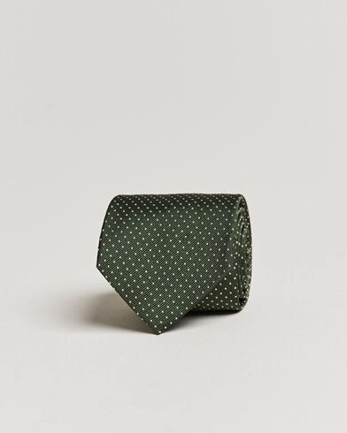 Amanda Christensen Micro Dot Classic Tie 8 cm Olive/White