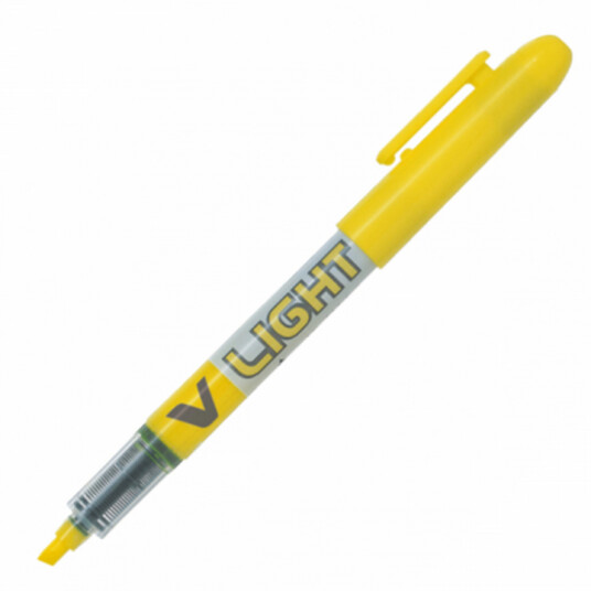 Pilot V-Light Highlighter Medium Light Yellow Pilot V-Light Highlighter Medium Light Yellow