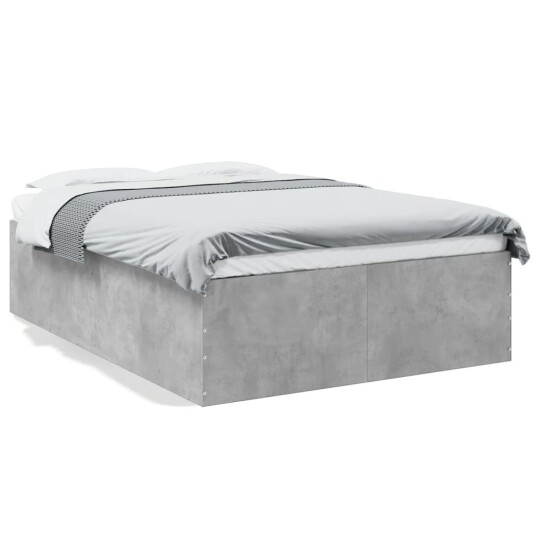  Sengeramme betonggrå 135x190 cm konstruert tre 8721102615856