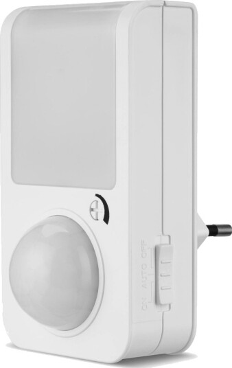Rev Led Stikklampe Til Stikkontakt Med Bevegelsessensor 2,5W Hvit