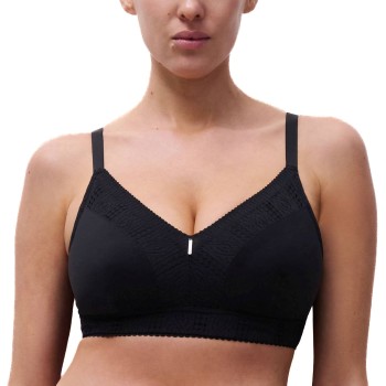 Chantelle BH EasyFeel Wirefree Support Bra Svart nylon C 70 Dame