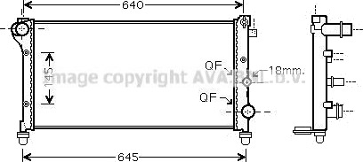PRASCO FTA2379 Radiator, motorkjøling