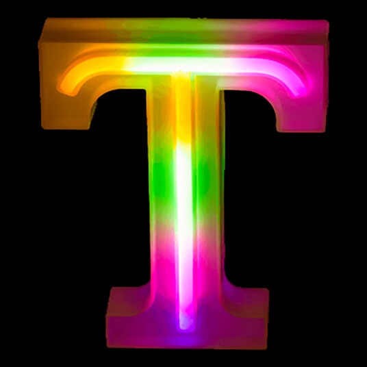 Out of the Blue LED Bokstav Neon - Bokstav T