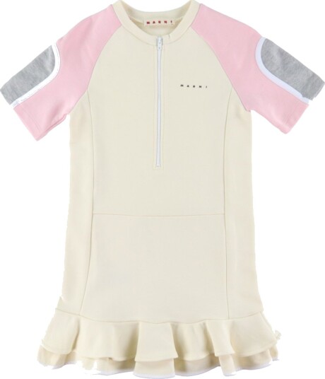 Marni Kjole   Heng tag Yellow m. Rosa   Marni   12 år 152   Kjole Gul Hvit