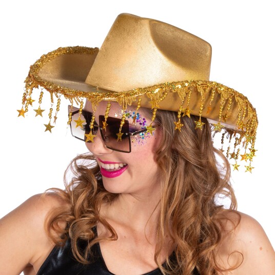 Wilbers & Wilbers Cowboyhatt Gull med Stjerner One size 009152-V28