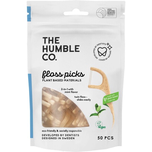 The Humble Co. The Humble Co Dental Floss Picks Mint 50pcs